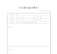 개선 제안 결제 통보 개선 제안 결제 통보